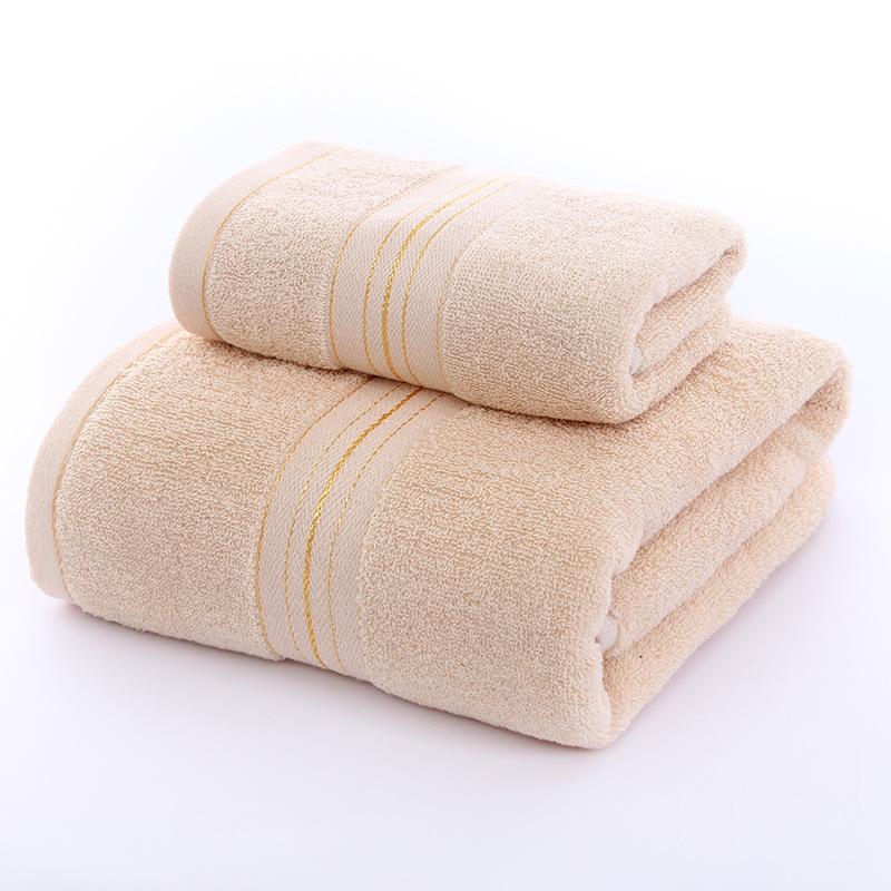 Pure Cotton 32-strand Gold Silk Towel Set Business Towel Embroidery Thickened Face Towel