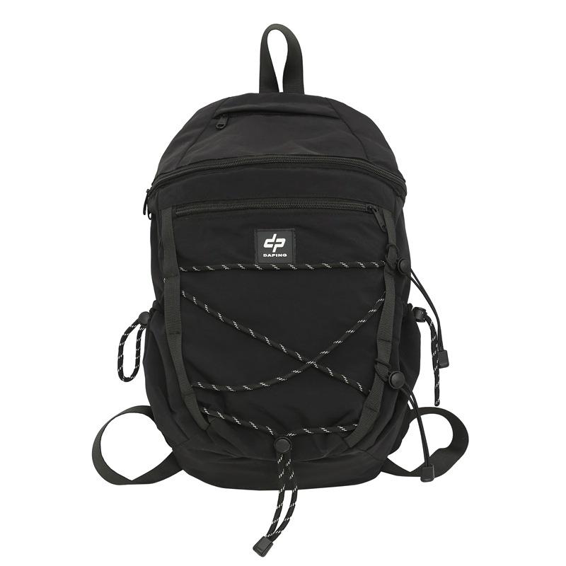 Japanese fashion workwear color-blocking outdoor sports backpack new junior high school and high school student schoolbag