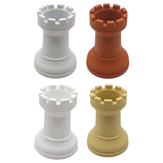 Chess Cart Pen Holder 3D Printed Chess Piece Desk Organizer Minimalist Makeup Brush Storage Cup for Home Office School Supplies