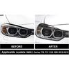 2pcs For BMW 3 Series F30 F31 Accessories Headlight Eyebrow Eyelid Cover Trim
