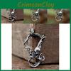 Vintage Gothic Skull Kiss Pendant Necklace Stylish Unisex Jewelry Gift For Couples