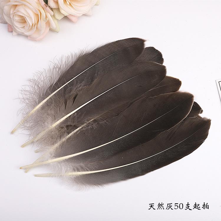 50Pcsdiy Feather Hard Big Floating Feather Wedding Dress Toddler Handmade Decorative Material Mask Feather