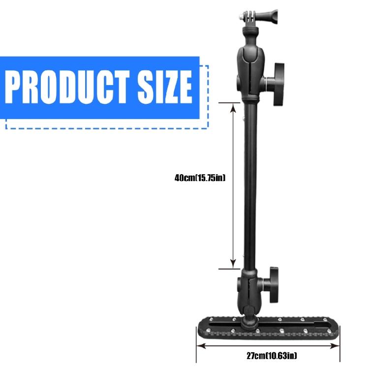 Adjustable Kayaks Camera Mount with Extension Rod Kayaks Rail Track Camera Holder for Water Sport
