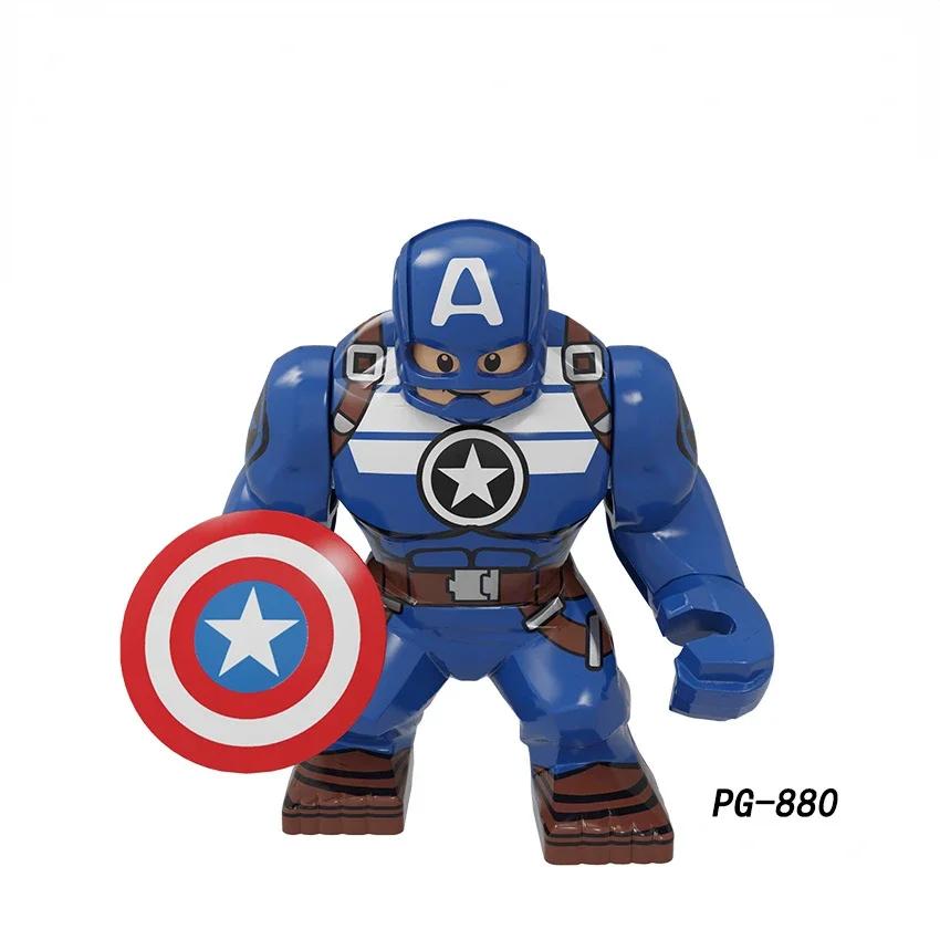Action Figure: Marvel Mini Block Figurine Superhero Series Iron Man Spider Man Combination Block Children's Puzzle Toy Gift