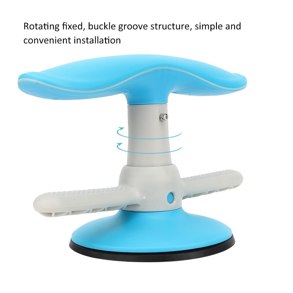 Sit Up Bracket Support Suction Cup Abdominal Exerciser Adjustable Domestic Assist Fitness Equipment Blue