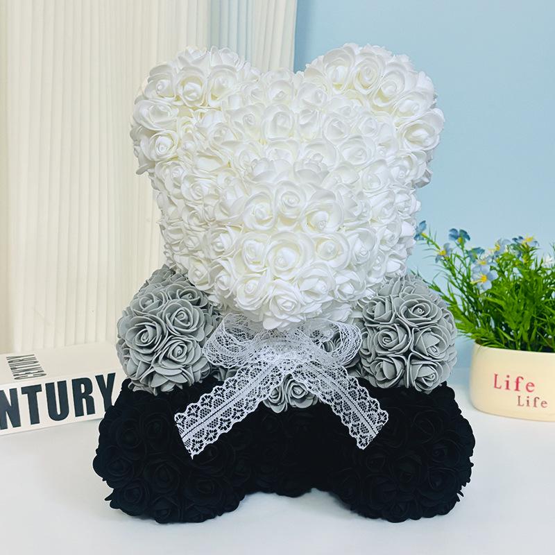 Rose Bear: Preserved Flower Gift for Girlfriend - Perfect for Birthdays, Valentine's, and Proposals