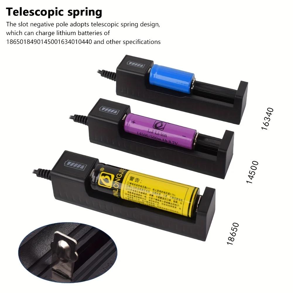 18650 Battery Charger 1 / 2 Slots Dual For 18650 Charging 4.2V Rechargeable Lithium Battery Charger