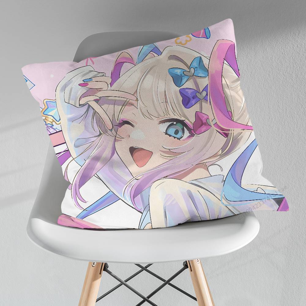 Anime Project Game SSEKAI Various Sizes Square Pillow Case For Car Home Bedchamber Decor Birthday Gift