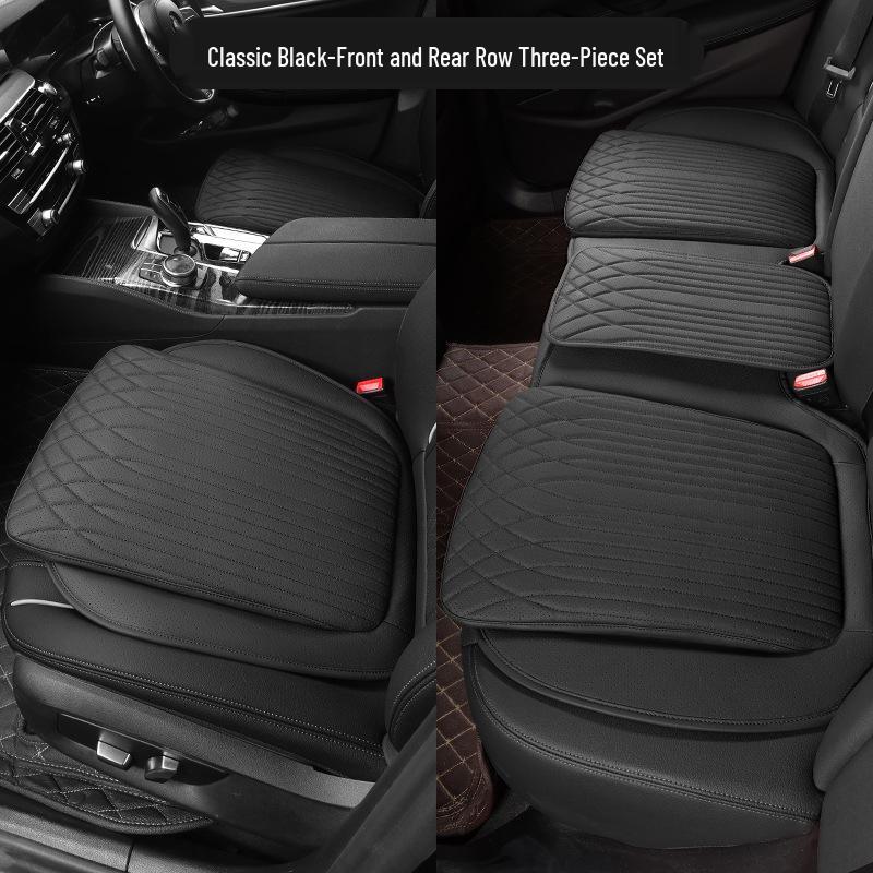 Tesla Universal Leather Seat Covers - All-Season Driver and Passenger Pads