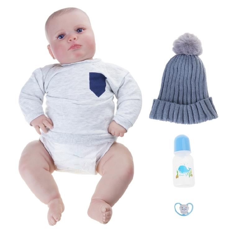 Реборн Кукла Симуляция Детская Игрушка Кукла Реборн Подгузник Винил Ребенок Платье Девочка Кукла 1