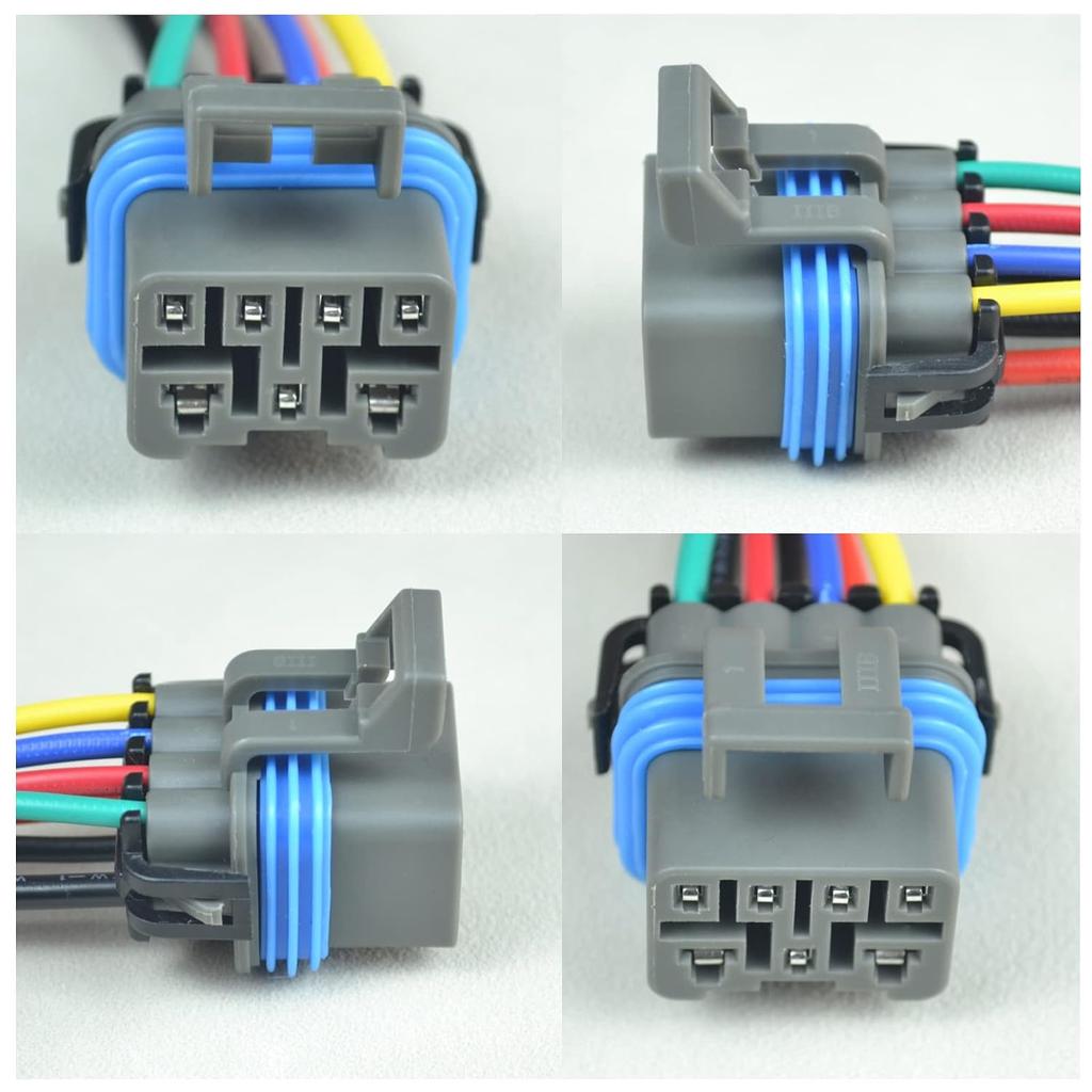 4L60E 4L80E 4L65E Neutral Safety Switch Pigtails Switch Connector 7 & 4 Wire Compatible with GM 1995 To 2004 4-Speed Automatic Transmission WPTRK30