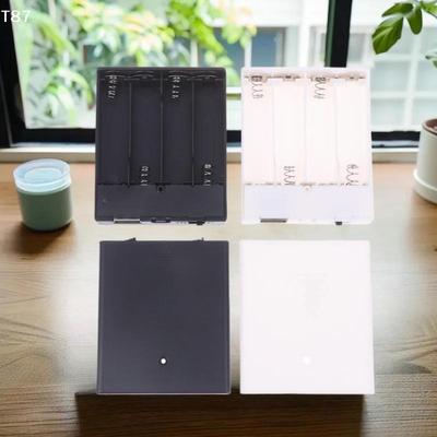 Für LED-Streifenlicht-Zubehör USB-Netzteil Batteriebox Tragbarer Mini 4AA-Batteriehalter Aufbewahrungsbox Hülle