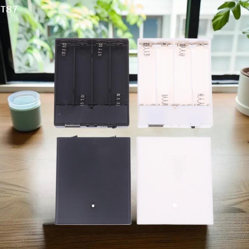 For LED Strip Light Accessories USB Power Supply Battery Box Portable Mini 4AA Battery Holder Storage Box Case