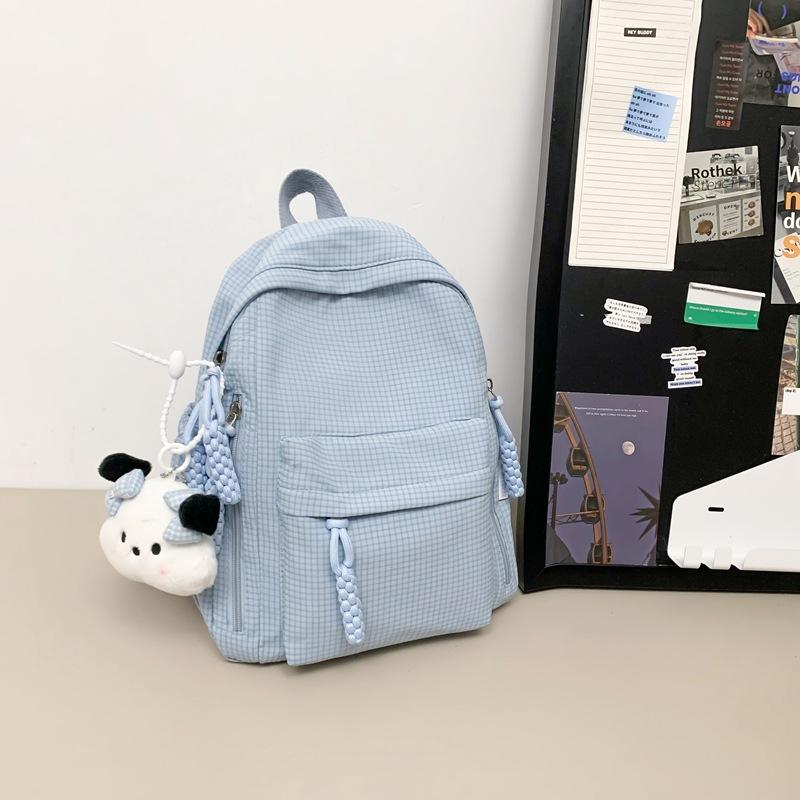Schoolbag High-value New Cute Children's Mini Schoolbag Mori Sweet Wind Girl Cream Solid Color Versatile Backpack