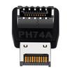USB 3.1 Type E 90 Degree Converter Front USB C Header Adapter Vertical  Type E Header Converter for PC Motherboard