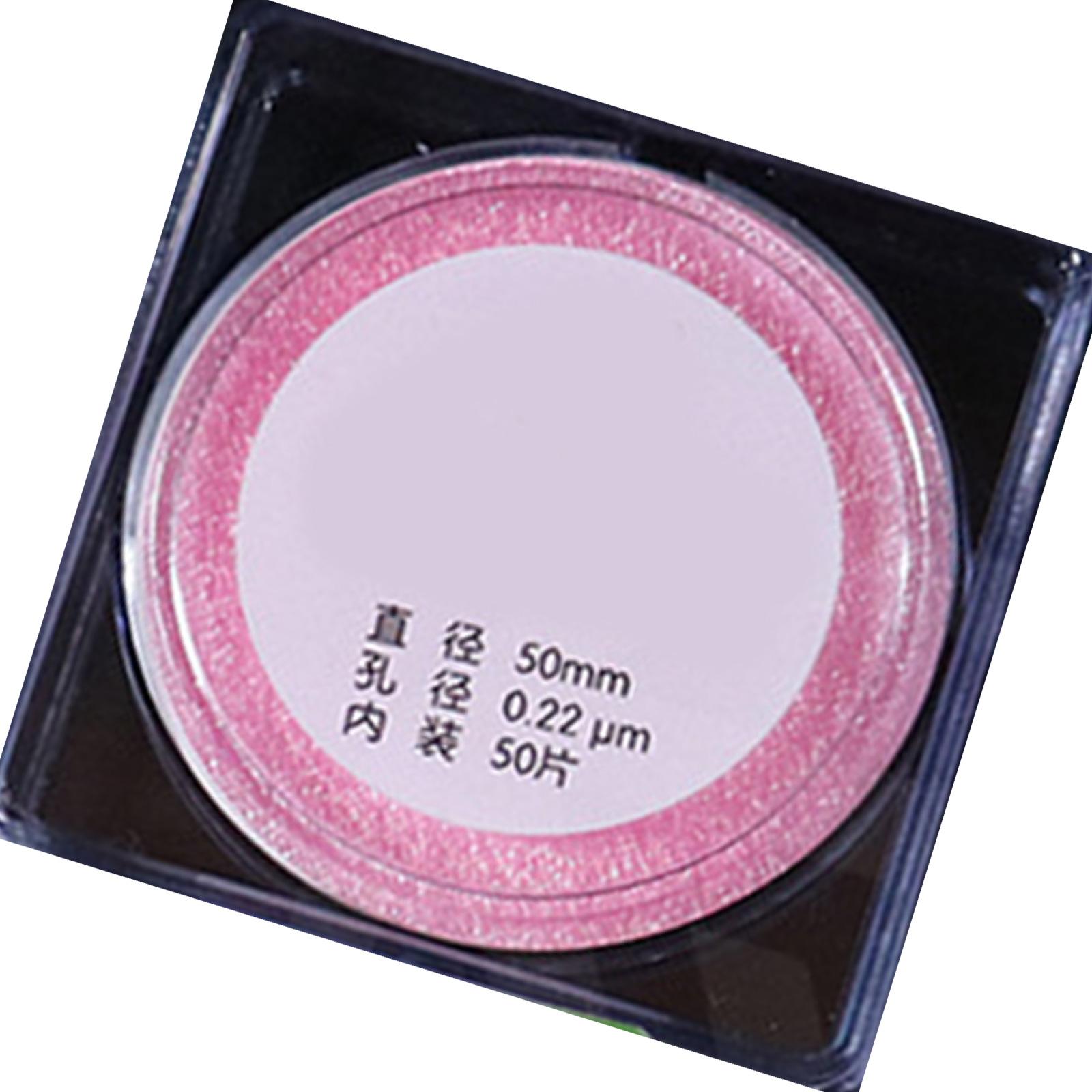 

50 шт. лабораторная мембрана для микрофильтрации воды микропористая 0,45/0,22 мкм органическая мембрана для микрофильтрации диаметр 50 мм 22