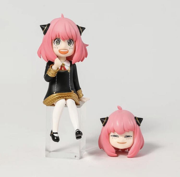 12CM Anime SPY Family Anya Forger Figure Kawaii Girl Figure Ver Yellow Raincoat Model Toy Aciton Figure Doll Collection Desktop