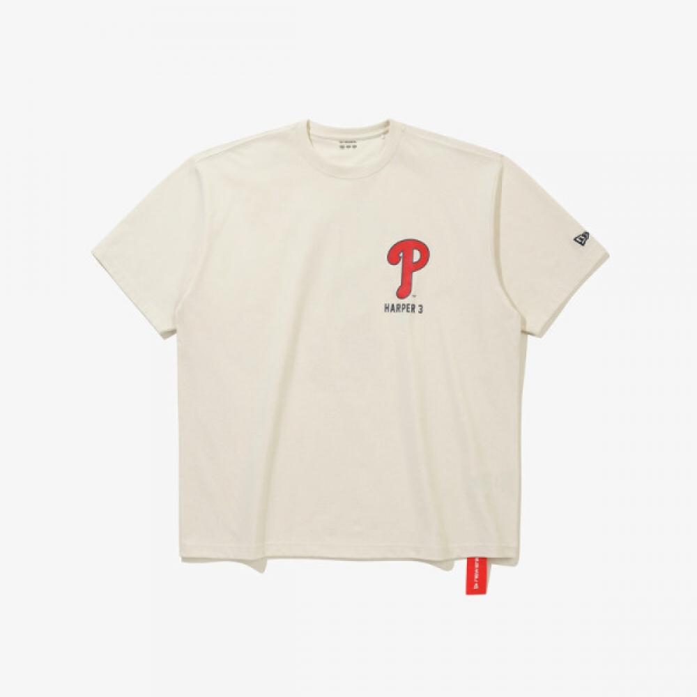 New Era Philadelphia Player SignaTure T shirT Cream