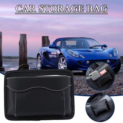 Auto Schlitzbox Organizer Autositz Ritzen Lücken PU Leder Tasche Organizer Schlitz Aufbewahrungshalter Becher Aufbewahrungstasche Zubehör Ca B0O2