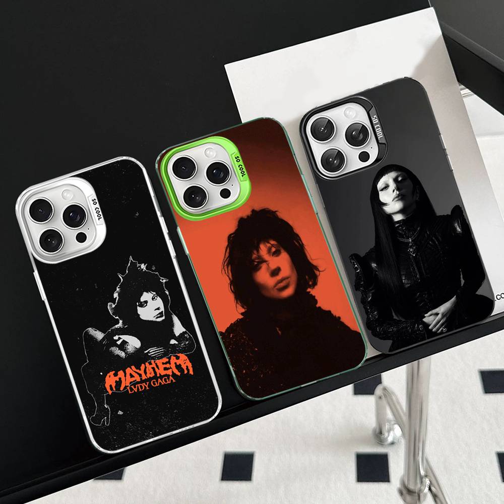 Singer L-Lady Gaga Mayhem Phone Case For IPhone 17 16 15 14 13 Pro Max Plus Matte Color Back Cover