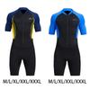Shorty Combinaison Integrale Homme Fermeture Eclair Avant pour Surf Chasse Sous-Marine M Jaune