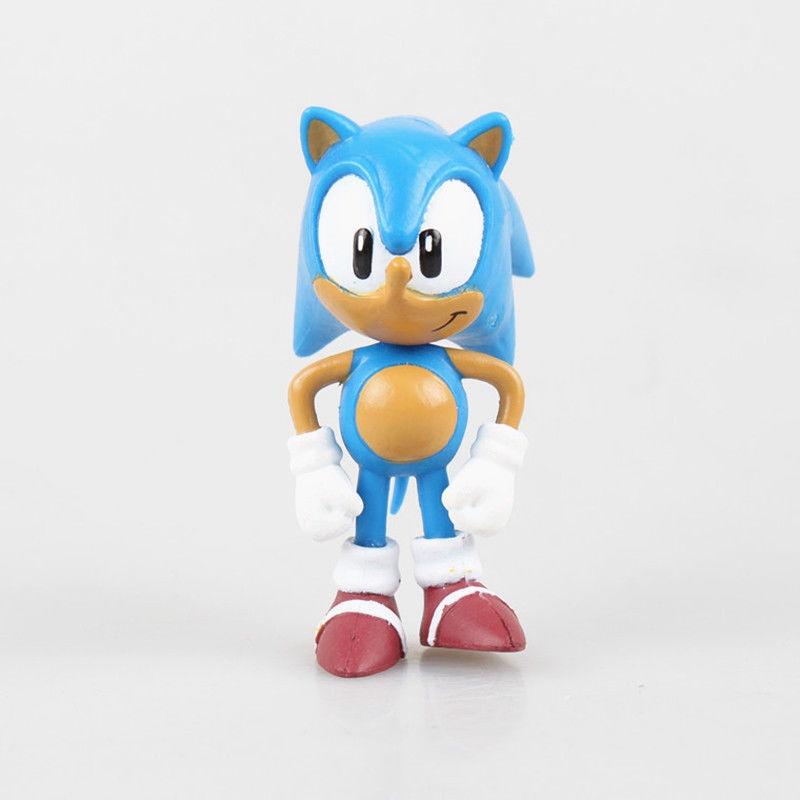 Premium Quality 6pcs Game Sonic The Hedgehog Action Figures Doll Set For Kids Gift