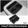 Car Central Storage Box for Xpeng P7+ 2024 Cup Holder Dashboard Tray Car Door Organizer Tidying Black Interior Accessories TPE
