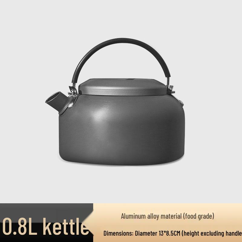 Portable Camping Cookware Set: Outdoor Pot, Cassette Stove, Hanging Pot, Picnic Tableware, and Cooking Utensils.