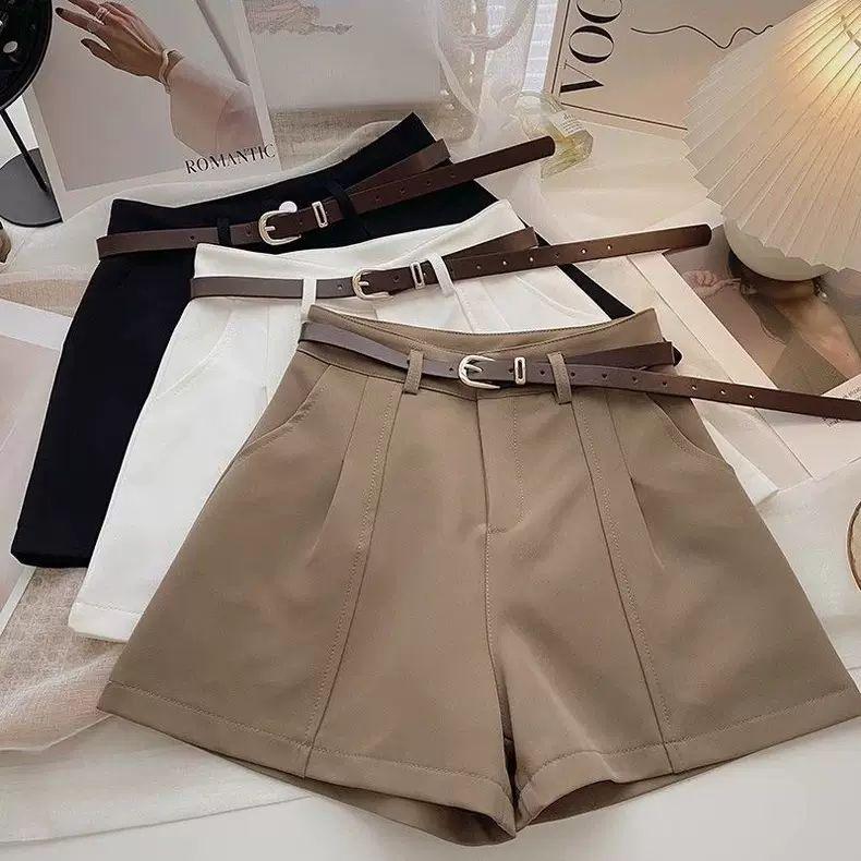 2026 Plus Size Women’s Loose Hot Pants: Slimming A-Line Wide Leg Shorts with Niche Design for Spring/Summer