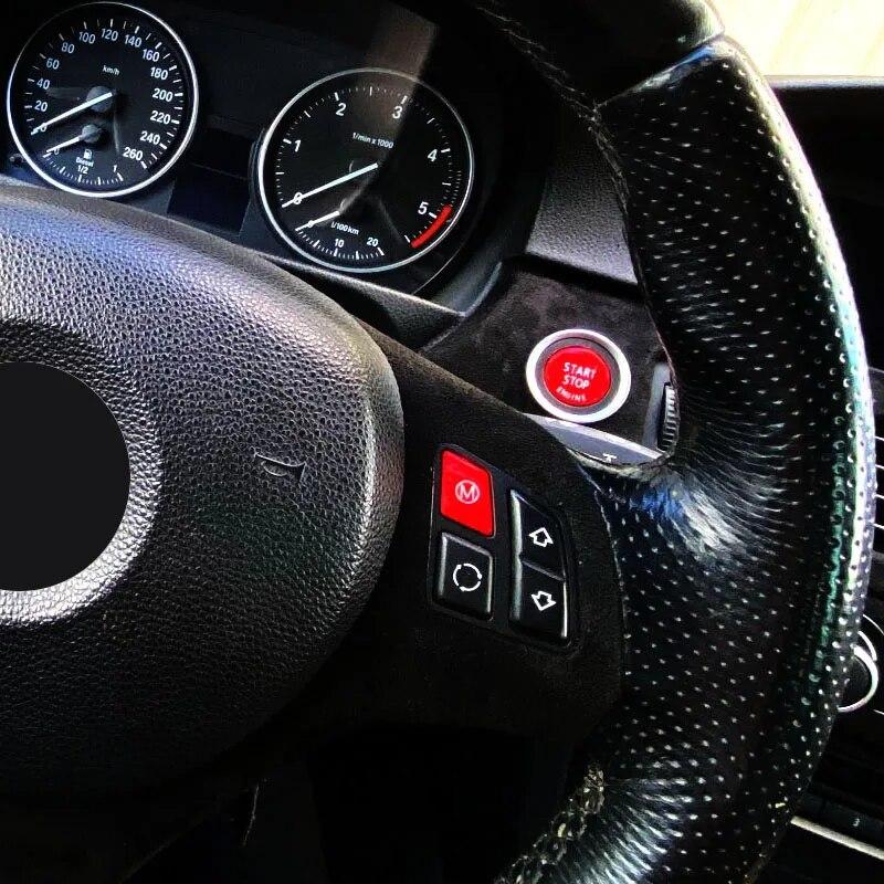 Matter Color Steering Wheel M Start Stop Engine Button Switch for BMW 3 Series E90 E92 E93 M3 /1 Series E81 E82 E87 E88 /X1 E84
