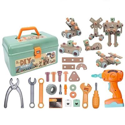 Juguete de Construcción Olesew Juguete Educativo con Eléctrico y 3D Reparación Juego de Imitación DIY Caja de Herramientas Educativa para Cumpleaños Instrucciones de Montaje Incluidas