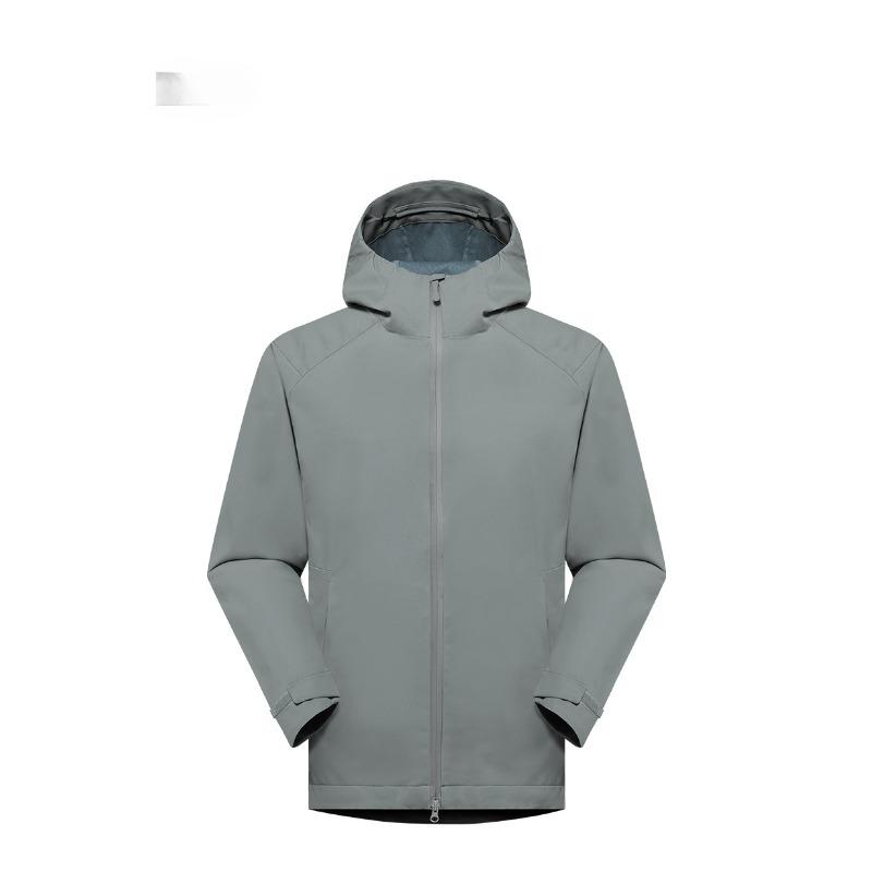 Leichte dünne einlagige winddichte wasserdichte atmungsaktive Hard-Shell-Jacke Unisex mit Kapuze durchgehend gefüttert für Outdoor-Radfahren Wandern