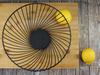 Metal Organizer Black Wire Basket For Fruit, Decorative Spices