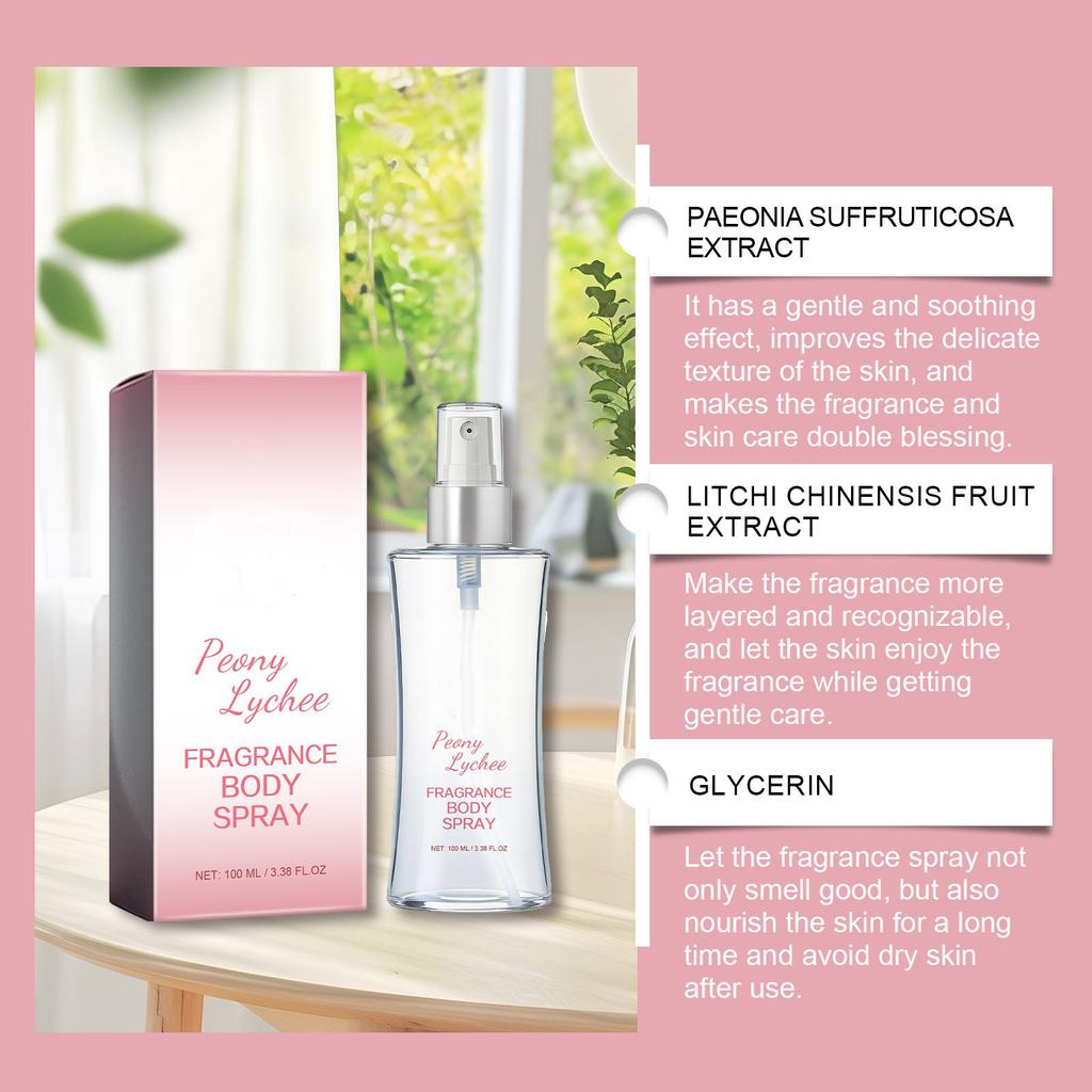 Aromatherapy Body Spray With Light And Non-greasy Water Mist, Presenting An Elegant . Experience A Refreshing New Sensation,100ML