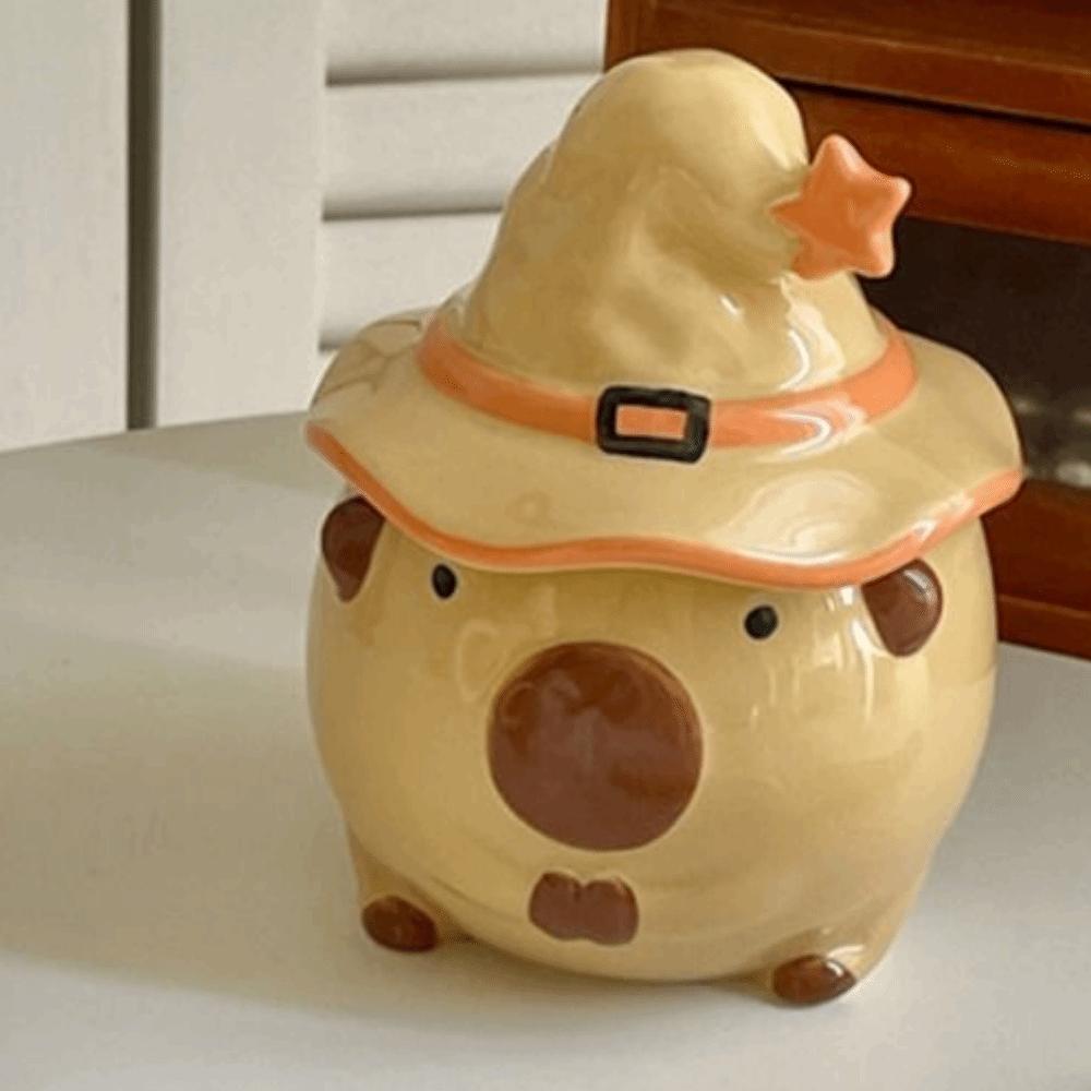 Cute Cartoon Capybara Mug Novelty Ceramic Coffee Mug Funny Halloween Mug  Office Use
