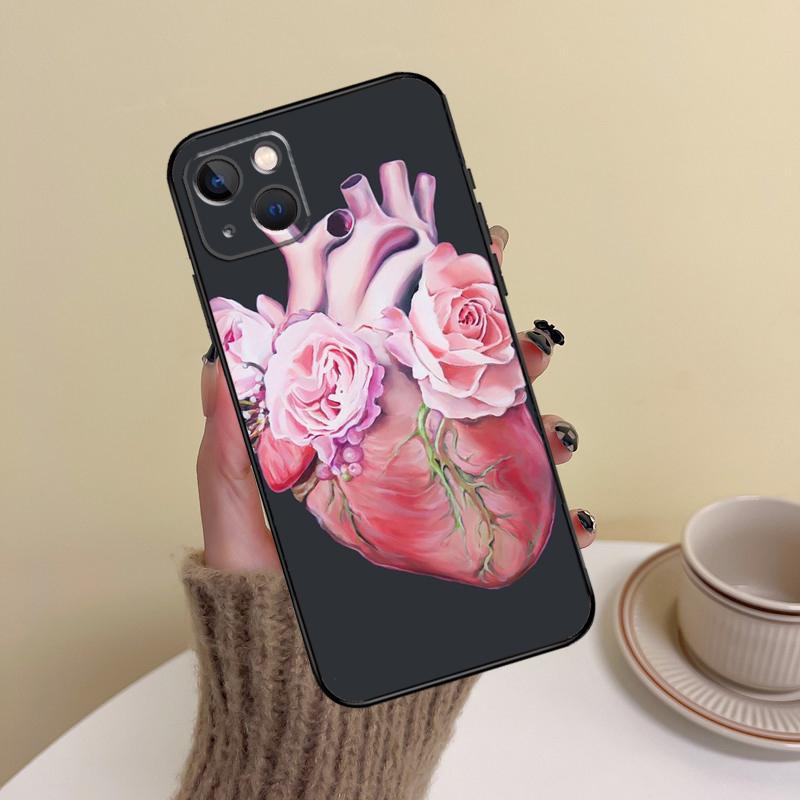 Medical Human Organs Brain Kidney Phone Case For iPhone 15 Pro Max 11 12 13 14 16 17 Pro Max mini Plus 16e 17 Air Cover Funda