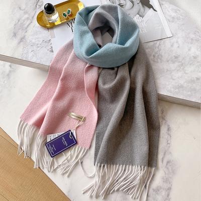 100 % Kaschmir-Winter-Design, Pashmina-Wollschal für Damen, warme, dicke Tücher und Wickel, weiblicher Bufanda, Echarpe, Quaste, Schalldämpfer
