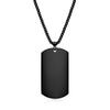 Stainless Steel Military Plate Collar Dogtag ID Pendant Necklace For Men Blank Army Ketting Soldier Mirror Polished
