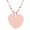 Gilded Necklace Plate With Heart Little Heart Love Heart 925 Silver