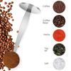 1Pc 2-in-1 Stainless Steel Coffee Scoop,Tamping Dual-Purpose Coffee Spoon Powder Hammer Tamper for Measuring and Tamping