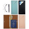 In-Stock Customizable PU Leather Travel Document Bag & Multi-functional Passport Holder