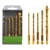 Ceramic Twist Glass Drill Bit, Triangular Hole Opener for Concrete, Tile, and Wall Drilling