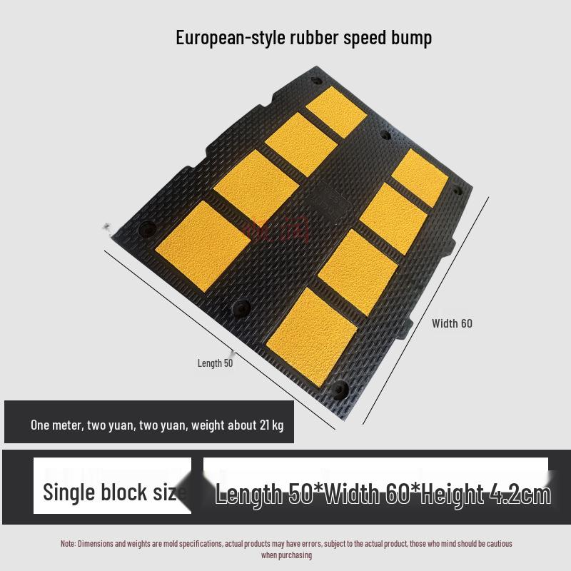 Rubber Anti-Slip Car Speed Bump