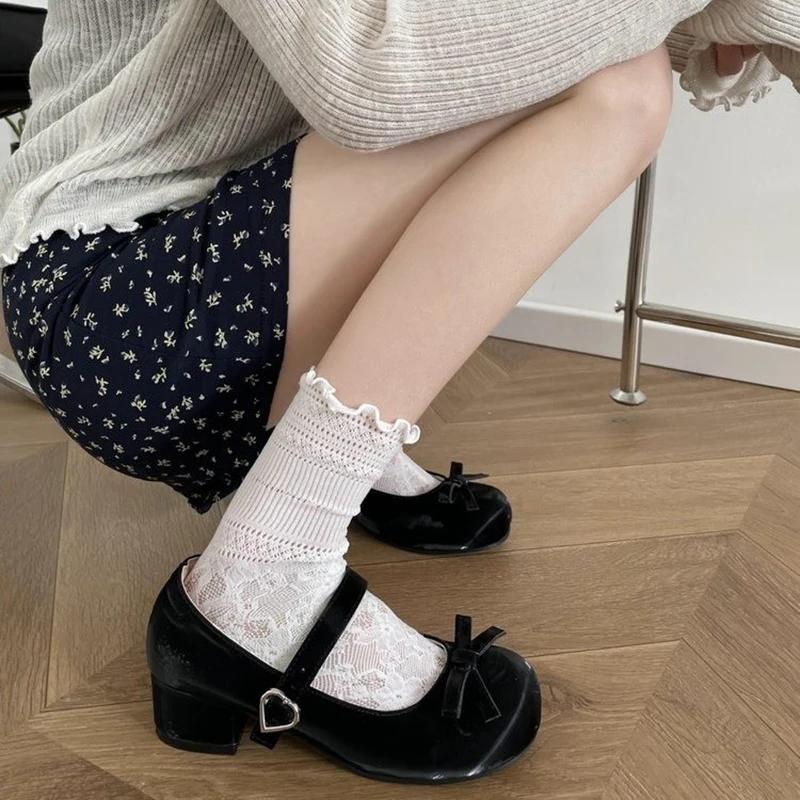 fashion Autumn Women Mary Jane Shoes Fashion Butterfly-knot Ladies Comfort Round Toe Low Heel Footwear