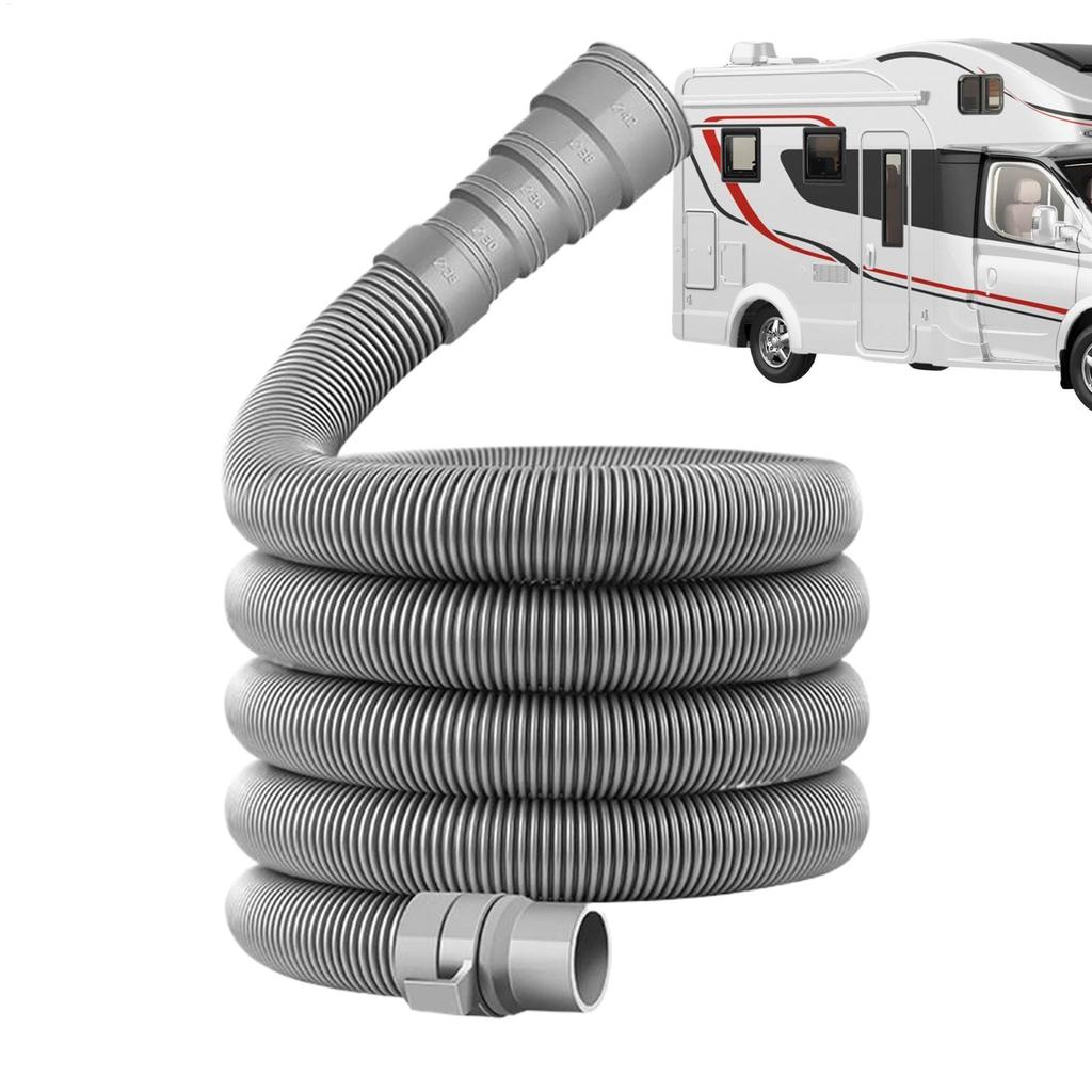 Foldable Caravan Sewer Pipe Kit 10m RV Trailer Sewer Hose With Adjustable Adapter And Clamp Leakproof RV Hose Accessories