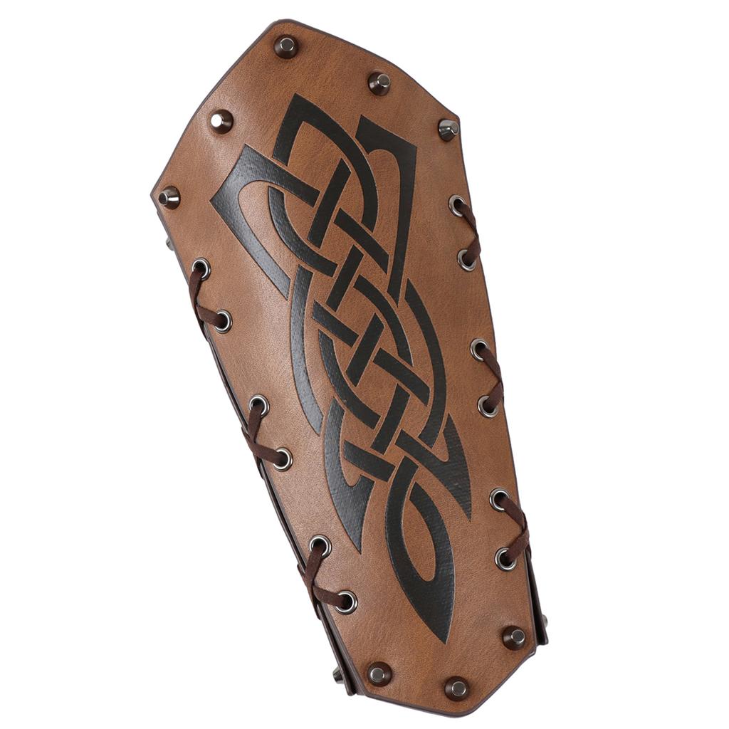 Knight Arm Gauntlets Leather Belt  Vintage Arm Guards Halloween Cosplay Costume