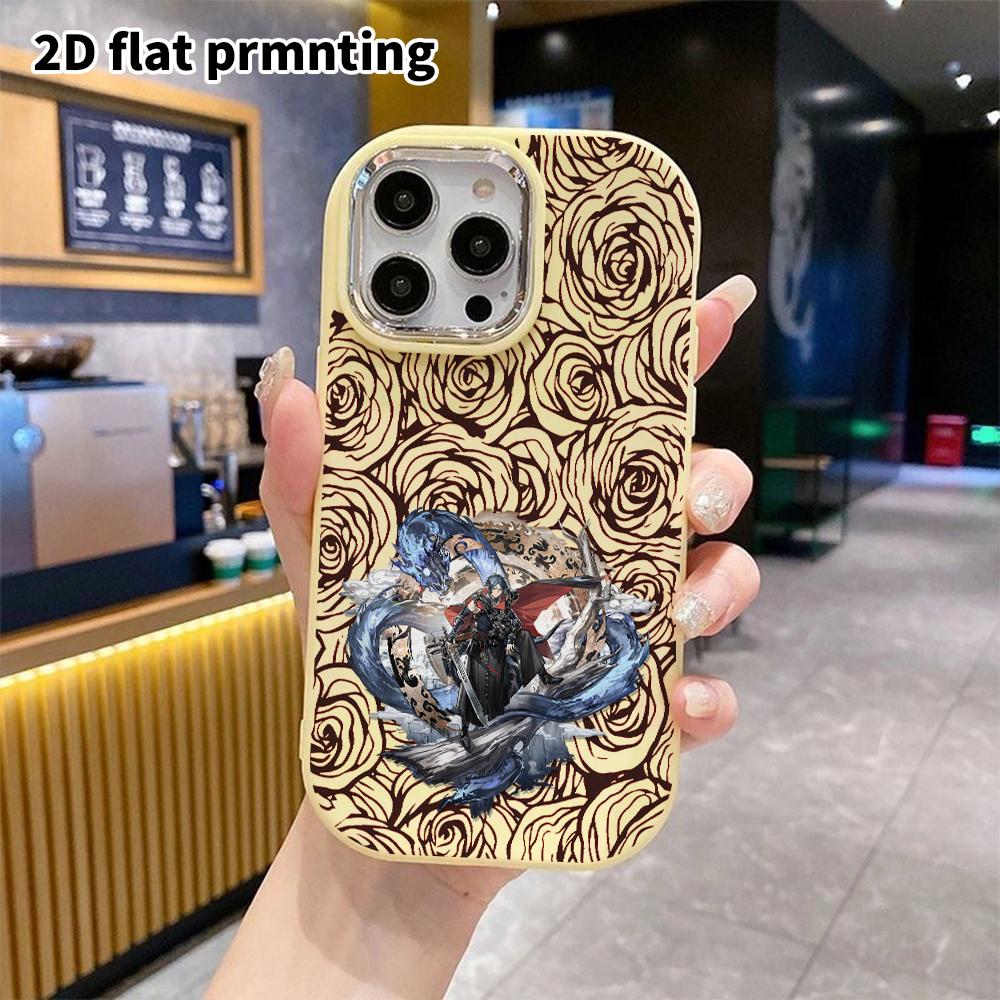 Phone Case: 2D flat design suitable for iPhone 18 17 16 15 14 13 Pro protective case, couple style, black-clothed male character, Christmas and Hallow