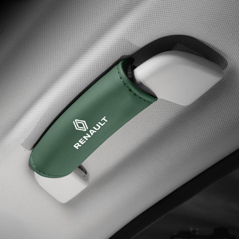 1Pcs PU Leather Roof Handle Anti-scratch Protector Case For Renault RS Clio Megane 2 3 4 Captur Trafic Twingo Scenic 2 Kadjar R888