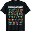 Types Of Dinosaurs Alphabet A-Z ABC Dino Identification T-Shirt