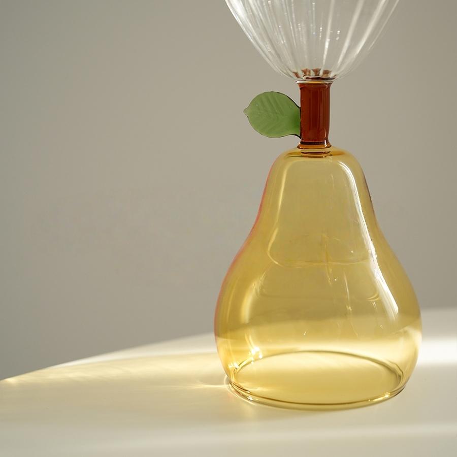 Creative Fruit Shape Champagne Red Wine Glass Household Simple Tall Cocktail Glass Shaped Drink Juice Cup
